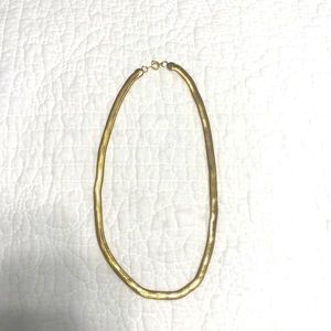 Gold Herringbone Necklace